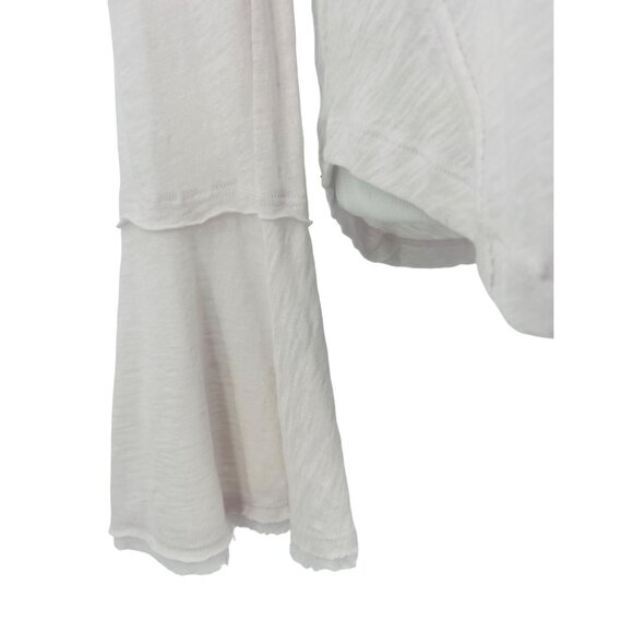 NWOT Free People White Long Bell Sleeve Top - Picture 8 of 14